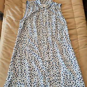 Cabi Womens Modern Skin Animal Print Button Front Camilla Shirtdress Size Medium